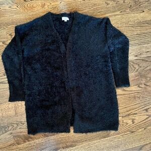 Loft black cardigan size L